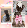 5Pcs 5 Colors Bowknot Polyester Hair Barrettes PHAR-SP0001-18B-7