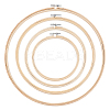4Pcs 4 Styles Bamboo Cross Stitch Embroidery Hoops DIY-HY0001-76-1