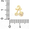 Brass Micro Pave Cubic Zirconia Charms KK-A240-02G-3