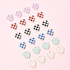 24Pcs 6 Styles Alloy Enamel Pendants ENAM-FS0002-37-7