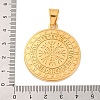 304 Stainless Steel Pendants STAS-U021-01G-3