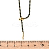 304 Stainless Steel Emerald Rhinestone Cup Chain Snake Tennis Necklaces for Women LS-NJEW-A051-02G-5
