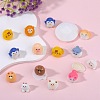 39Pcs 13 Style Cute Resin Animal Figurines Ornament DJEW-SZ0001-11-4