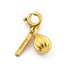 Brass Fruits Pendant Decoration HJEW-P020-01H-G-1
