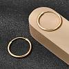 Brass Hoop Earrings EJEW-G474-01G-03-2