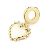 Brass European Dangle Charms LS-KK-B159-02G-2
