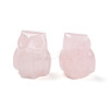 Natural Rose Quartz Owl Display Decorations G-N345-04B-2