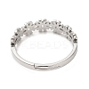 Non-Tarnish 304 Stainless Steel Flower Adjustable Ring for Women RJEW-M149-37P-2
