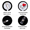 Glass Retractable Badge Reel AJEW-FH0001-11-4