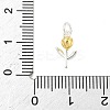925 Sterling Silver Tulip Flower Charms STER-S011-01GS-3