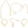 60Pcs 6 Style 304 Stainless Steel & Brass Earring Findings DIY-BBC0001-79-1