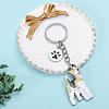 WEWAYSMILE Dog Keychain Car Keychain Pet Pendant Key-Ring Lovely Dog Key-ring Portable Metal Keychain Gift for Pet Lover Birthday Puppy Theme Party Supplies (Terrier) JX803A-3