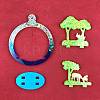 DIY Christmas Deer Pendant Food Grade Silicone Molds XMAS-PW0001-010B-3