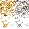 20 Sets 2 Colors Zinc Alloy Swivel Lobster Clasps FIND-LP0002-77-1