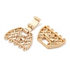 Brass Fold Over Clasps KK-N254-117G-01-2