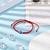 Resin Evil Eye Braided Bead Bracelet BJEW-JB08424-02-2