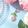 Flower Polymer Clay & Glass Pendants Decorations HJEW-MZ00327-04-2
