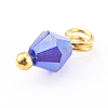 Handmade Faceted Glass Beads Charms X1-PALLOY-JF00636-3