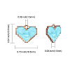 70Pcs 5 Colors Light Gold Plated Alloy Enamel Pendants ENAM-CJ0001-94-2