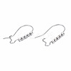 304 Stainless Steel Hoop Earrings Findings Kidney Ear Wires LS-STAS-N092-138B-01-3