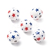 Independence Day Themes Wood European Beads WOOD-I014-01D-2