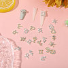 72Pcs 2 Colors 12 Styles Alloy Rhinestone Cabochons MRMJ-CA0001-53-5