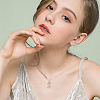 HOBBIESAY 48Pcs 8 Color Glass Pearl Bead Angel Pendants PALLOY-HY0001-02-6