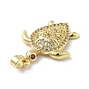Brass Micro Pave Cubic Zirconia Pendants KK-F877-13G-2