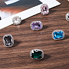 8Pcs 8 Styles Iron & Glass Shoe Buckle Clips FIND-CP0002-96-7
