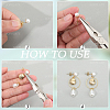 304 Stainless Steel Stud Earring Findings EJEW-SP0001-17G-4