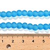 Frosted Transparent Glass Beads Strands LS-GLAA-XCP0001-55-4