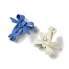 Spray Printed Alloy Clip on Earring Findings PALLOY-P318-01M-2