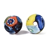 Handmade Millefiori Glass Lampwork Round Beads LA-N001-01B-13MM-2