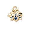 Brass Micro Pave Cubic Zirconia Charms LS-KK-M326-20A-G-1