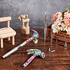 Flower Print Brass & Iron Hammer Set TOOL-WH0030-07P-5