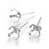 Tarnish Resistant 304 Stainless Steel Stud Earring Findings STAS-L219-03D-P-1