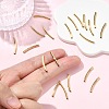 SHEGRACE Brass Curved Tube Beads XGRPCU093-259G-5