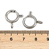 304 Stainless Steel Spring Ring Clasps STAS-B095-05F-P-3