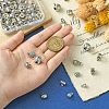 100Pcs 20 Styles Tibetan Style Alloy Tube Bails FIND-CJ0002-13-4