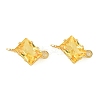 Brass Pave Cubic Zirconia Rectangle Connector Charms KK-P347-05G-02-2
