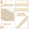 Polyester Filigree Wavy Lace Ribbon OCOR-WH0082-211C-3