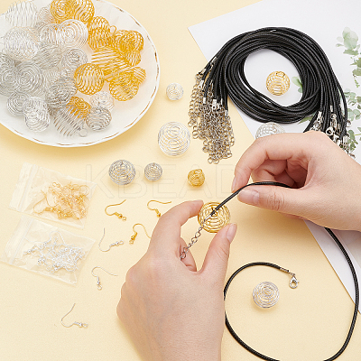 DIY Wire Pendants Jewelry Set Making Kit DIY-PH0005-86-1