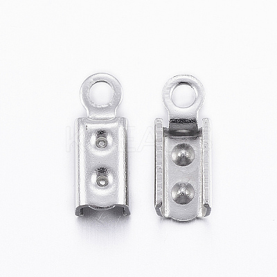 Tarnish Resistant 304 Stainless Steel Folding Crimp Ends LS-X-STAS-H376-114-1