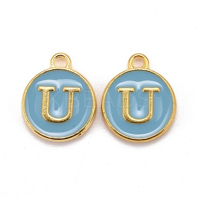 Golden Plated Alloy Enamel Charms LS-ENAM-S118-04U-1