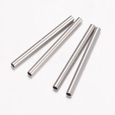 Tarnish Resistant 304 Stainless Steel Tube Beads STAS-G071-34P-1