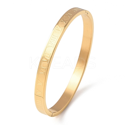 304 Stainless Steel Hinged Bangles for Women BJEW-B161-09G-1