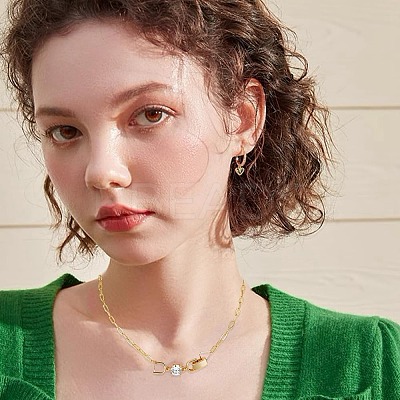 6 Pcs 2 Colors Extender Clasps Brass Micro Pave Cubic Zirconia Fold Over Extension Clasps FIND-BBC003-55B-1