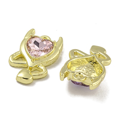 Rack Plating Alloy Rhinestone Pendants PALLOY-F312-14G-1
