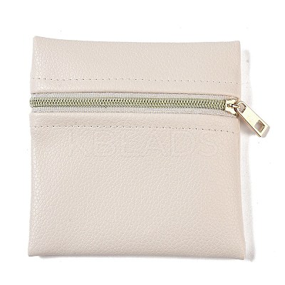Imitation Leather Jewelry Storage Zipper Bags ABAG-G016-01B-02-1