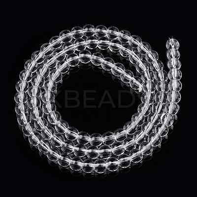 Transparent Glass Beads Strands GLAA-T032-T4mm-13-1